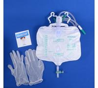 5x Ureofix 112 Plus Urine Bag, 2000 ml Bed Bag B.Braun 2831S - PZN 05016448