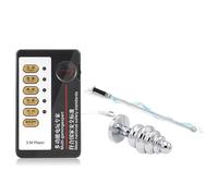 Urethral Sound Plug Cube Electric Shock Shaped End Urinary Dilator Fetish Sex Toy Expander Insert Toys Thrusting Toys Men Urinary Prostate Masturbation Rod Insert Toys BDSM Sex Toys for Men