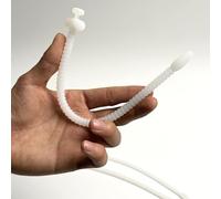 Urethral Sound Sex Toys Catheters & Sounds-Urethra Sounding Stimulation for Men,Male Masturbation Rod Penis Plugs Urethral Training Packaging Safe Silicone Hollow Design (White, L)