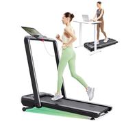 UREVO Smart Treadmills for Home Foldable, Auto Incline 9%, AI-Powered HIIT Programs, Music Rhythm Running and Calorie Consuming, Dual-Drive Motors - Strol 2S Pro