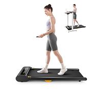 UREVO Treadmill, 2.25HP Walking pad with Double Shock Absorption, Under desk treadmill with Remote Control and LED Display, Walking treadmill with Large Running Area for Home/Office