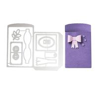 URFEDA Stencils Bow Envelope Cutting Die Cutting Machine Cutting Stencil Scrapbooking Embossing Stencils Cutting Dies Accessories for 3D Cards Photo Albums Paper Cards Scrapbook