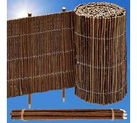 UrFence 300x20 Flexible Willow Edging for Garden Borders - Flower Bed Fencing Roll - Tree Fence Surround - Driveway Path and Lawn Edging - Decorative Wood Panels - Wooden Garden Edging - Grass Border