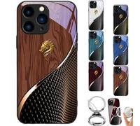 Urgalaxy Personalized Dragon Compatible Glass Phone Case, Full-Coverage Shockproof Anti-Fall Magnetic Cover, Supports Wireless Charging for iPhone 16-11 Pro Max (Brown,for iPhone16Promax)