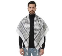 URGARMENT Palestinian Keffiyeh Scarf, Tassel Palestine Scarf Shemagh Tactical Head Neck Wrap for Men and Women