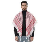 URGARMENT Palestinian Keffiyeh Scarf, Tassel Palestine Scarf Shemagh Tactical Head Neck Wrap for Men and Women