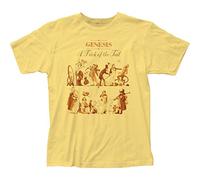 URGE Authentic Genesis Trick of The Tail Album Cover T-Shirt Phil Collins top Yellow