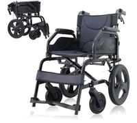 urge medical Lightweight Wheelchair Aluminum Alloy with Hand Brakes, Silla de Ruedas for Adults, Durable Square Tube and Folding Armrest