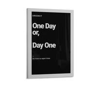 Urgency Goals Seize The Day Motivation Bright Uplift Gym Work Hustle Wall Art Paintings Canvas Prints Poster Artwork for Living Room Bedroom Bathroom Office Home Decor 12x18inch(30x45cm)