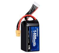 URGENEX 6S Lipo Battery 1400 mAh 22.2 V 100C with XT60 Plug RC Battery Fit for RC FPV Racing Drone Quadcopter Helicopter Airplane Racing Models (1 Piece)