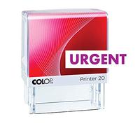 Urgent Colop P20 Self Inking Office Stationary Custom Rubber Stamp Mini Stamper Personlized Voilet 14 X 38 Mm