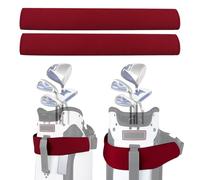 Urgown Golf Cart Strap Sleeve, Protect Your Golf Bag from Wear and Dirt - Premium Material, Simple Design, Easy to Install, Universal Fit, Red, 2pcs, 19''/48cm