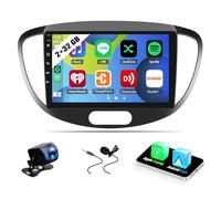 Urhause 9" Android 13 Car Stereo Radio Navi Compatible for Hyundai i10 2007-2013, 2 + 32G HD Touch Screen Car Radio with Wireless Carplay Android Auto GPS WiFi Bluetooth SWC Backup Camera Mic
