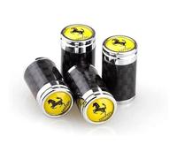 URHFHIO Car Tire Valve Cap for Ferrari, Leak-Proof Dust Caps for Car Tyres, Corrosion Resistant Premium Leak-Proof Tyre Caps for Cars
