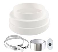 URHRHU Reducing Fittings Ø120 150 160 mm | Straight Duct Reducer Adapter Universal Hose Fittings for Round Pipe Ventilation