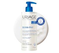 Uriage Derm-Phy Cleansing Cream 500mL - Moisturizing Body Cleanser with Shea Butter - 2-in-1 Cleansing & Nourishing - Face, Body & Hair - 92% Natural Origin, Paraben & Soap-Free - Physiological pH