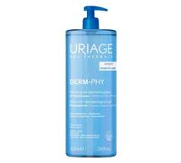 Uriage Derm-Phy Extra-Rich Dermatological Cleansing Gel 1L - Fresh Face, Body Foaming Cleanser - Sensitive, Dry Skin - Hydrates, Preserves the Hydrolipidic Film - Paraben, Soap-Free - Physiological pH