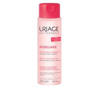 Uriage Roséliane Anti-Redness Dermo-Cleansing Face & Eyes Fluid 250ml - Fresh Milky Make-up Remover For Sensitive Skin Prone to Redness - Instant Relief & Long-Lasting Comfort - Non-Comedogenic