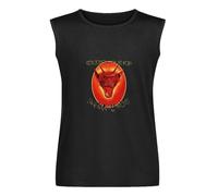 Uriah Heep Abominog Sleeveless T Shirt Printed Vest Tank Tops Graphic Vest Tank Tops for Men Shirt Black XL
