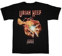 Uriah Heep Return to Fantasy Black Men T Shirt Hard Rock Black 3XL