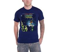 Uriah Heep T Shirt Demons and Wizards Album Cover Band Logo Official Mens Navy XXL