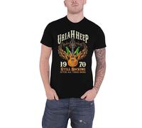 Uriah Heep T Shirt Still Rocking Band Logo Official Licensed Mens Black
