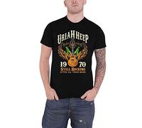 Uriah Heep T Shirt Still Rocking Band Logo Official Mens Black XL