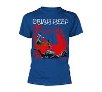 Uriah Heep T Shirt The Magicians Birthday Album Cover Logo Official Mens Blue S