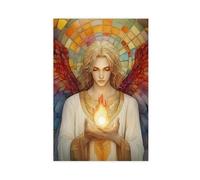 Uriel, Guardian of The Sacred Flame Canvas Poster Bedroom Decor Landscape Office Room Decor Gift 16x24inch(40x60cm)