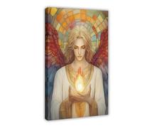 Uriel, Guardian of The Sacred Flame Canvas Poster Bedroom Decor Landscape Office Room Decor Gift 20x30inch(50x75cm)