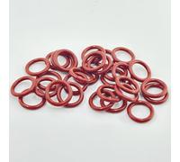 URIMPAVIDO 30PCS RC Airplane Propeller Fixed Ring Brushless Motor Propeller Rubber Protector Ring for RC Airplane Plane Helicopter DIY Model Aircraft Propeller Fixed Part (Red)