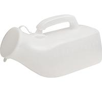 Urinal, 1000ml Male Urinal Bottle | Reusable Urinal Pee Bottle for Men with Lid | Lightweight, Secure Cap, Measuring Scale, Easy Grip Handle, Medical Grade Plastic(3 Bottles)