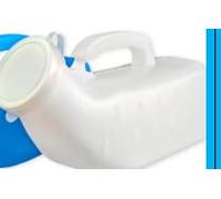 Urinal Bottle, 2Pack Male Portable Travel Pee Bottles, 1200ml Spill Proof Urinary Chamber, Thick Pee Bottle with Lid for Home Hospitals Emergency and Travel(White)