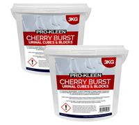 Urinal Channel Slow Dissolving Blocks Cherry Fragrance 2 x 3KG ProKleen Blue One Size