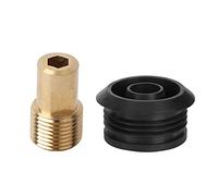 Urinal Connector G1 / 2in | All Copper Threaded Spud Fitting with Rubber Gasket | Leak & Odor Control for Toilet Drain Pipe Installation | Universal Standard for Global Use