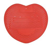 Urinal Deodorizer, 19x17x0.5cm/7.5x6.7x0.2in Anti Blocking Plastic Aromatic Toilets Screen Universal Odor Control Protector for Bathroom, Office, Restrooms (Red)