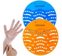 Urinal Deodorizer Screens 48 Pack Anti-Splash Urinal Screen Urinal Deodorizer Odor Freshener for Public Restrooms Restaurants Cafes Bars Schools Fits Wet & Dry Urinals(24pcs Blue+24pcs Orange)