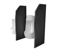 Urinal Divider Partition - Hanging Bathroom Privacy Screen with Accessories for Hotels, Schools, Malls, and Public Spaces