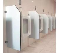 Urinal Divider Partition Wall Mounted Urinal Screen Toilet Partition Adult Urinal Baffle Hotel Public Restroom Waterproof Urinal Partition Divider Screen for Public Places,White,1pcs