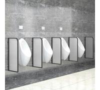 Urinal Divider Privacy Screen,Black Urinal Privacy Screens - 3 Pack Decorative Toilet Dividers, Stylish Urinal Baffle Panels for Enhanced Bathroom Privacy & Hygiene, Functional Room Separat