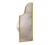 Urinal Divider Privacy Screen,Gold Wall-Mounted Men's Toilet Partition, Urinal Baffle Privacy Screen, Restroom Divider Cubicle Panel for Hotels, 40x130cm/15.7x51.1in Bathroom Solution