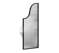 Urinal Divider Privacy Screen,Men's Toilet Partition Wall-Mounted Urinal Baffle, Privacy Divider Screen for Bathrooms, Restroom Cubicle Panel, Hotel Privacy Extender (Black, 40x120cm / 15.7