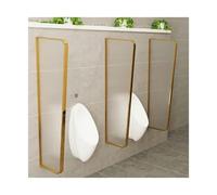 Urinal Divider Privacy Screen, Stainless Steel Men Urinal Divider Multicolor 120x40cm 1/2/3/4/5 pcs(Rose Gold,2PCS)