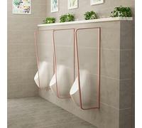 Urinal Divider Privacy Screen, Stainless Steel Men Urinal Divider Multicolor 120x40cm 1/2/3/4/5 pcs(Rose Gold,4PCS)