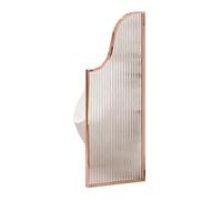 Urinal Divider Privacy Screen,Wall-Mounted Men's Toilet Partition, Urinal Divider Screen, Restroom Privacy Panel for Hotels, Rose Gold Bathroom Cubicle (40x80cm / 15.7x31.5in)