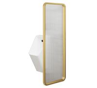 Urinal Divider Privacy Screen,Wall-Mounted Urinal Baffle Privacy Screen, Bathroom Divider Panel for Men's Toilets, Cubicle Protection for Hotels & Schools, Gold 40x150cm/15.7x59in