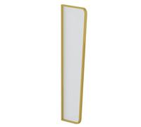 Urinal Divider Privacy Screen, Wall-Mounted Urinal Partition Stainless Steel Frame Glass Panel Multicolor 1-5 pcs(Gold,4pcs)