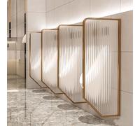 Urinal Divider,Wall-Mounted Waterproof Men's Urinal Divider Partition,Wall Toilet Partition,Bathroom Partition Protection Screen,for Schools/Kindergartens/Shopping Malls/Public Pla (Rose Gold 3p