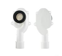 Urinal Drain Pipe Kit With Curved Wall Compatibility For Relocating Drainage Lines And Managing Water Storage Featuring Simple Installation And Robust Polypropylene Build For Long Term Utility(B)