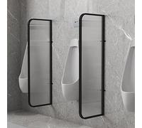 Urinal Panels - Translucent Glass Toilet Partition Divider for Public Health, H120cm x W40cm, Durable Urinal Wall Protection, Ideal for Restrooms
